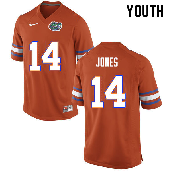 Youth #14 Emory Jones Florida Gators College Football Jerseys Sale-Orange - Click Image to Close